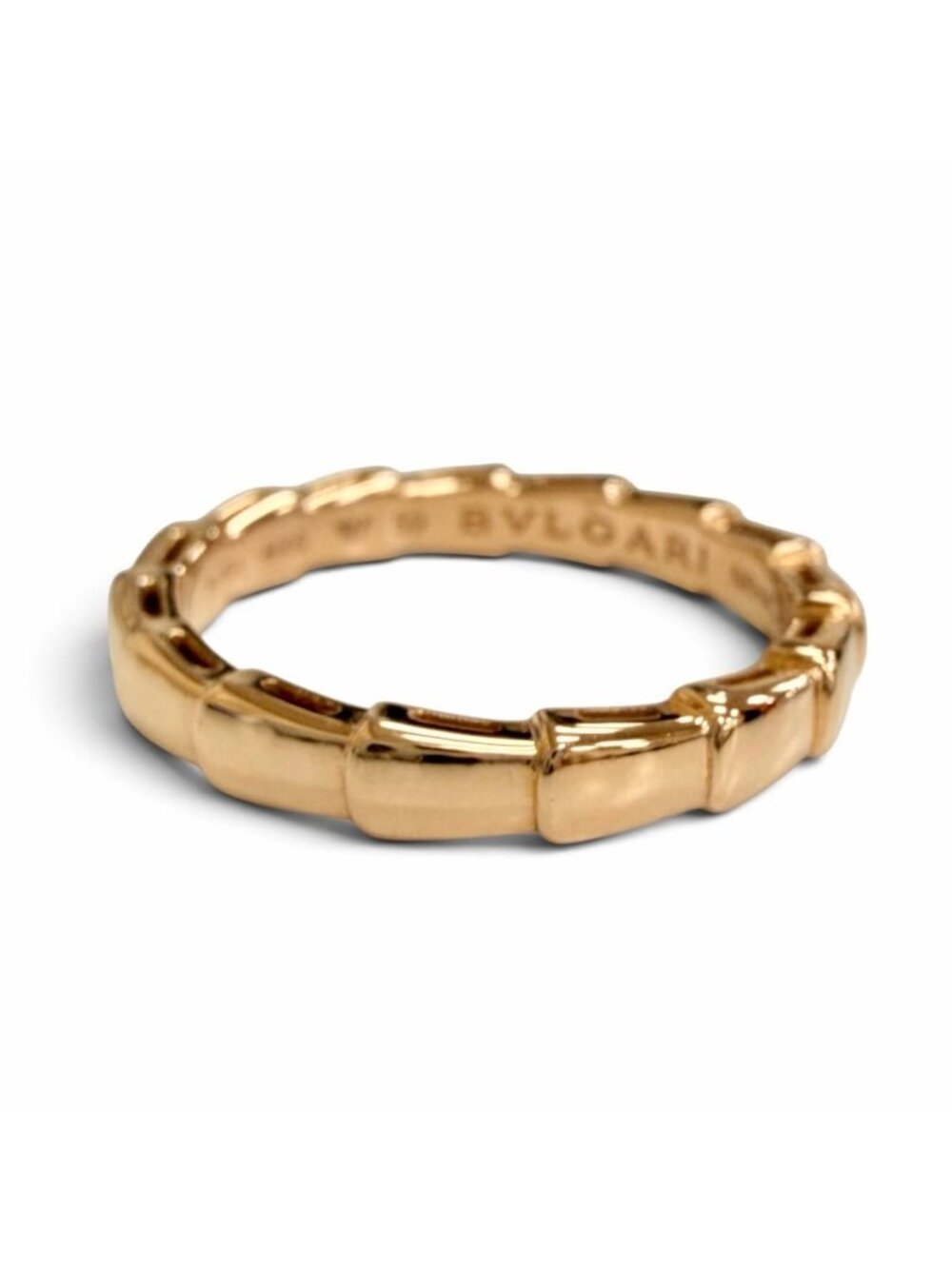 Bvlgari Serpenti Viper Ring 750 Pink Gold